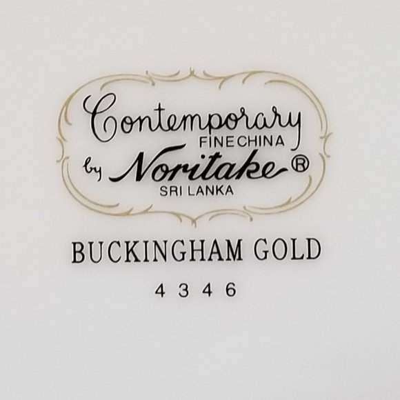 Noritake 2 Buckingham Gold Accent Salad Plates - Picture 6 of 6